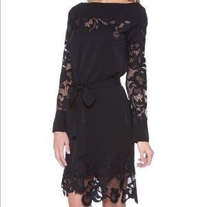 DVF black silk Ernestina dress